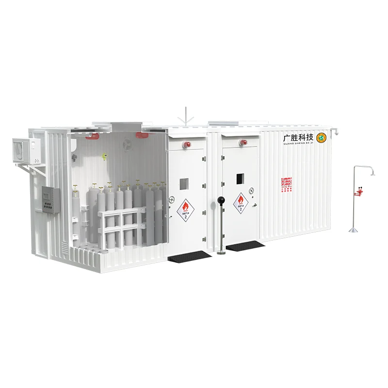 वॉक-इन विस्फोट-रोधी गैस सिलेंडर भंडारण कंटेनर गोदाम